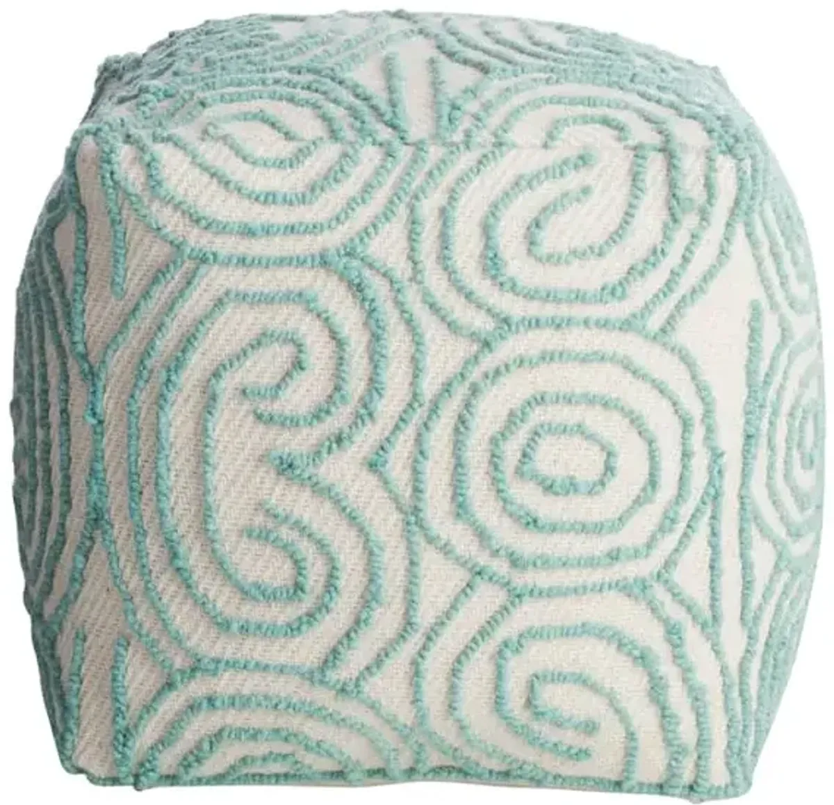 Zen Circle Pouf, Green