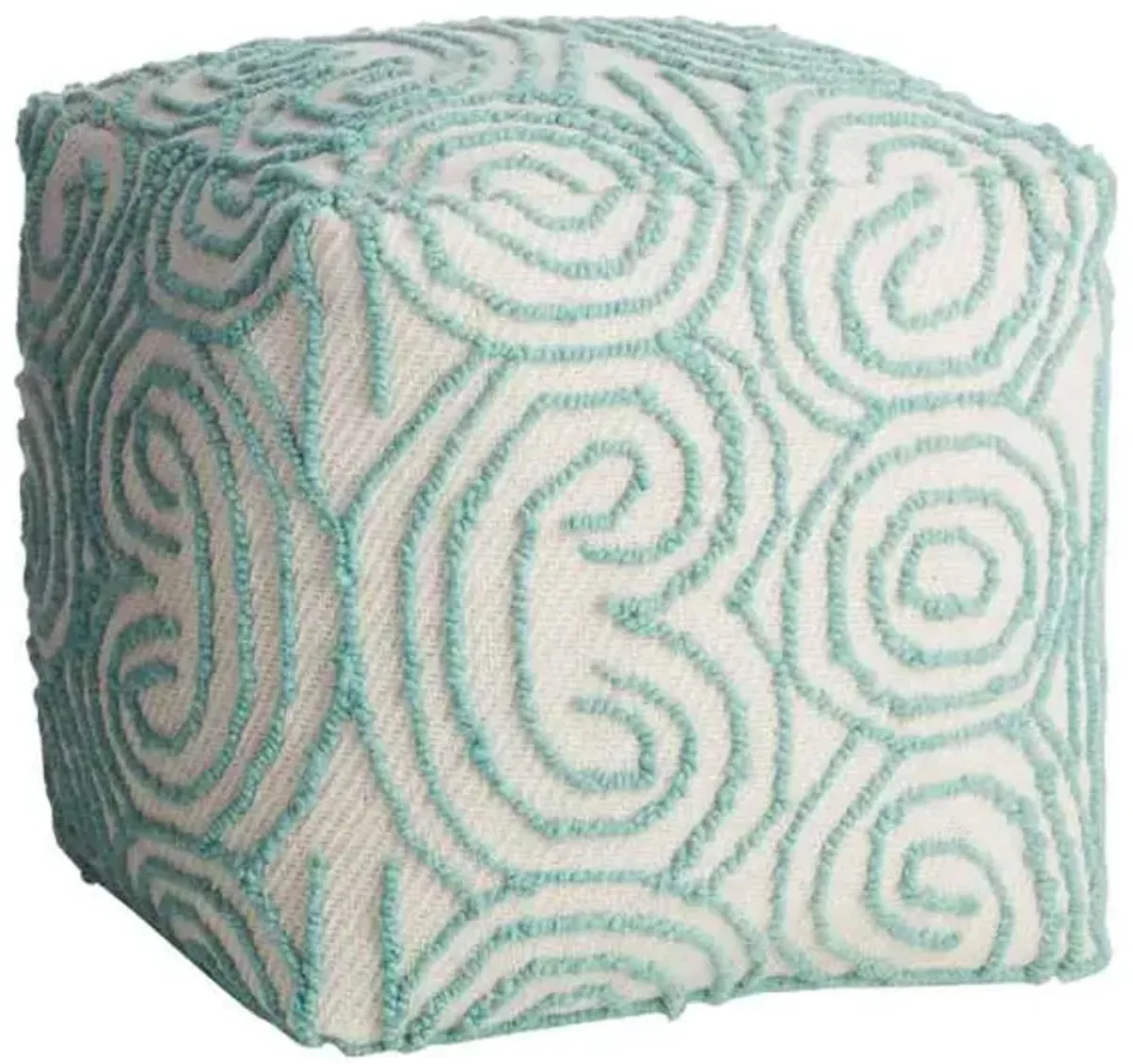 Zen Circle Pouf, Green