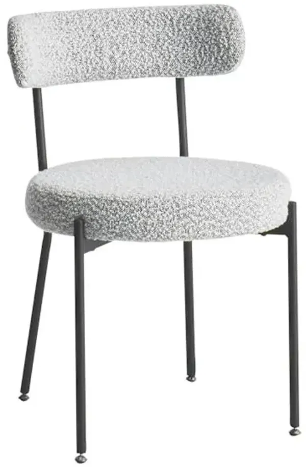 Crosby St. Harwood Dining Chair, White & Black