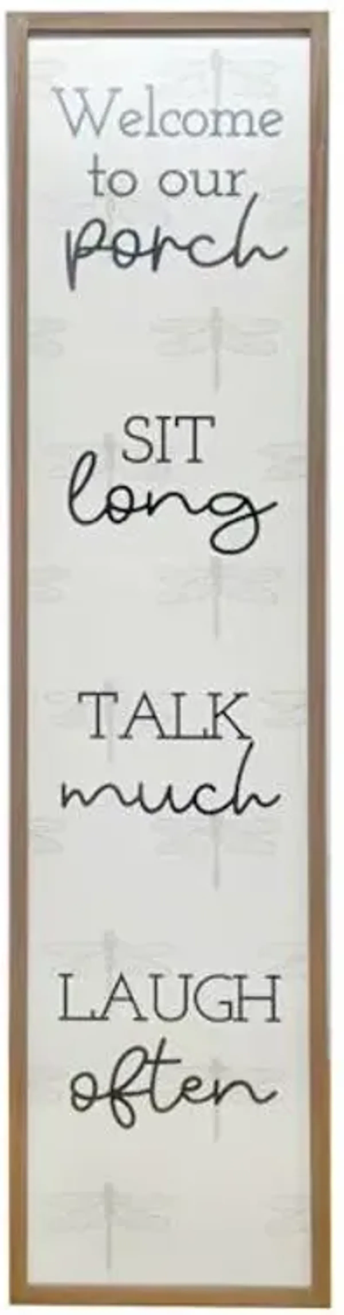 Welcome To Our Porch Sign, 45.3"