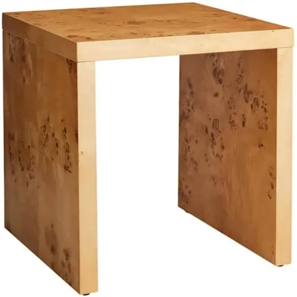 Crosby St. Ember Wooden Accent Table, Natural