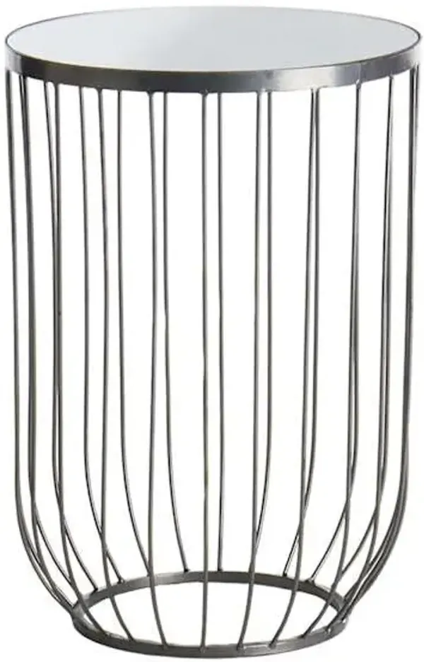 Lexi Accent Table, Nickel