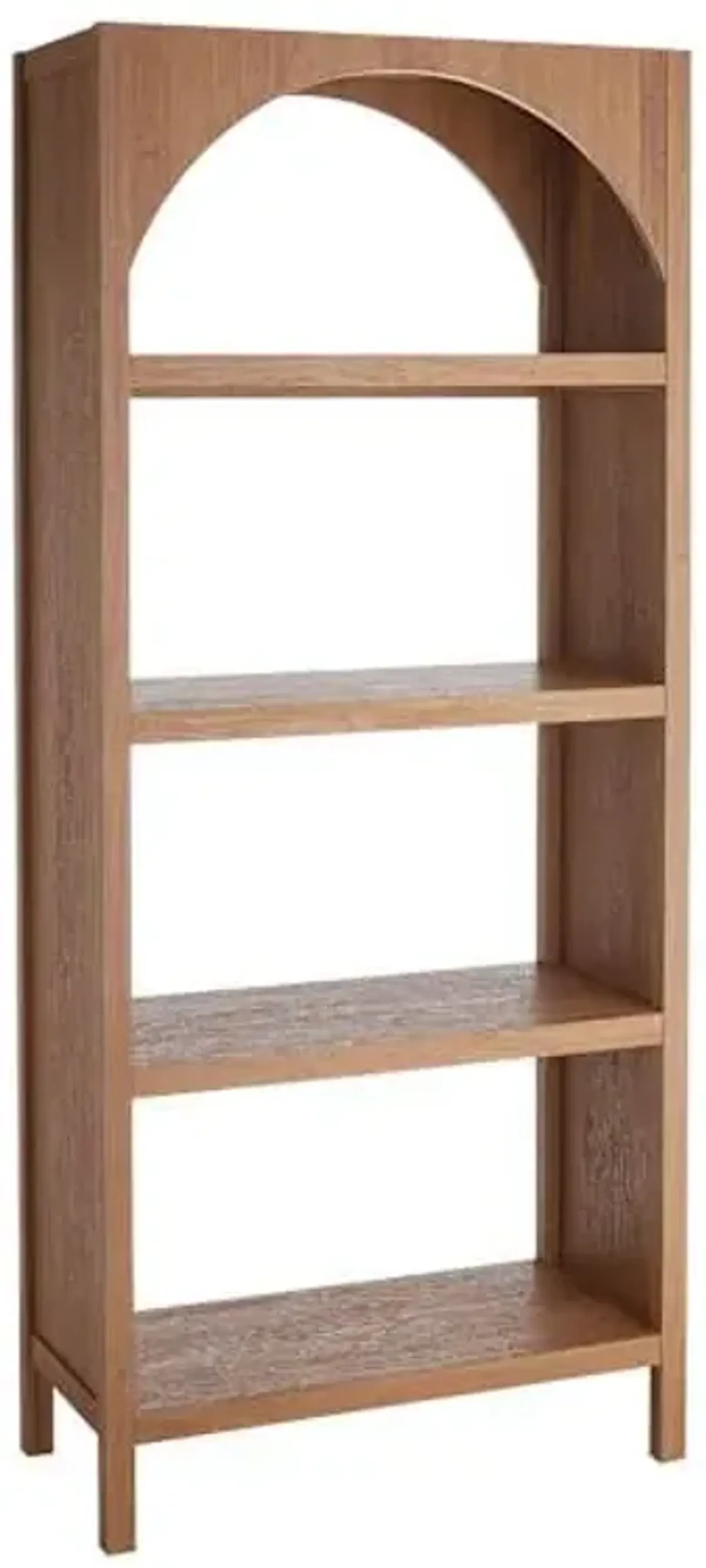 Honeybloom Blair Wooden Shelf, Rustic Natural