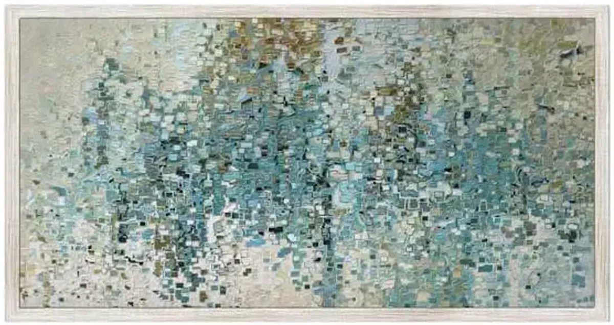 Framed Abstract Canvas Wall Art, 54x27