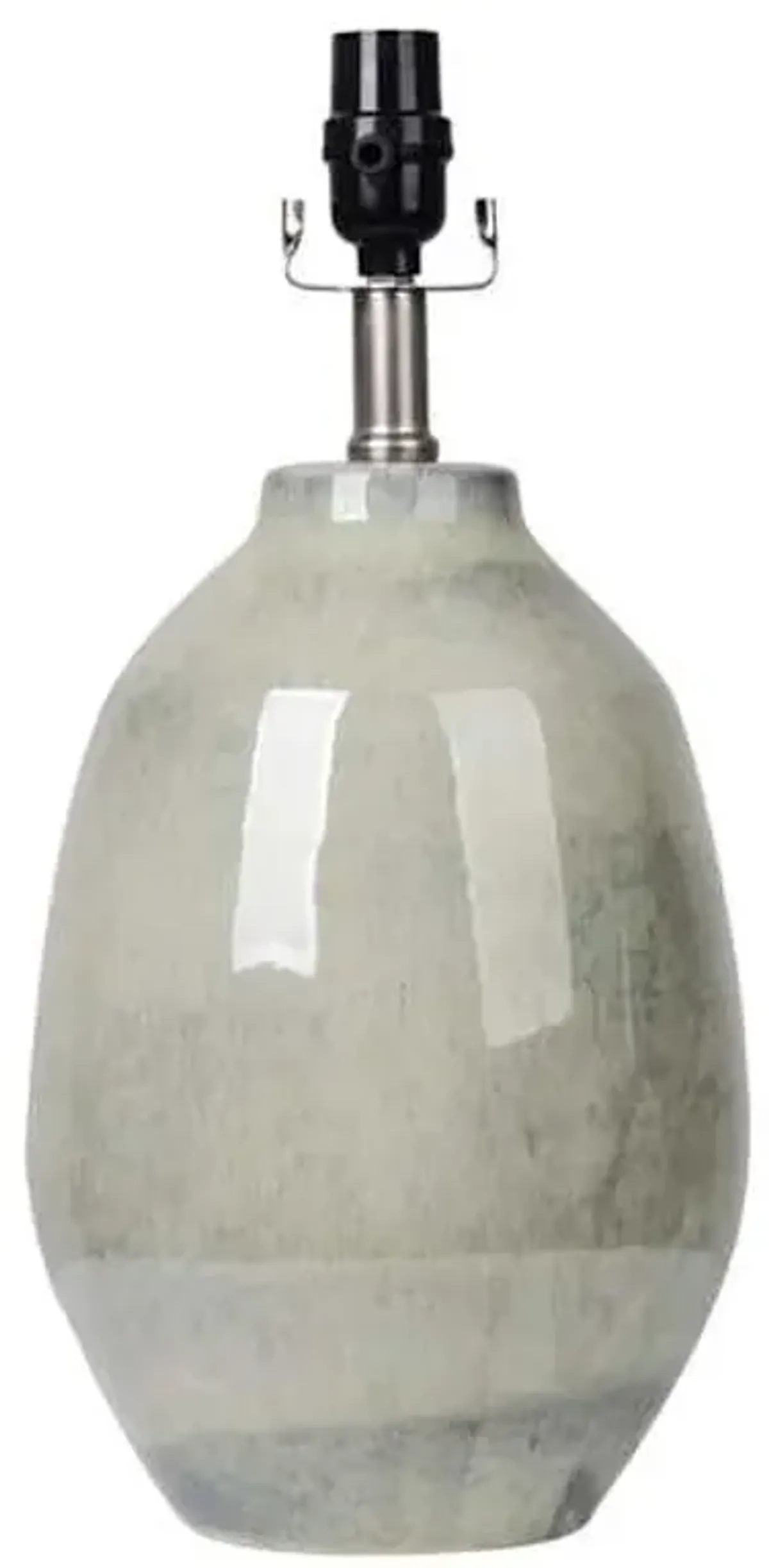 Honeybloom Green Ombre Reactive Glaze Medium Table Lamp Base, 17"