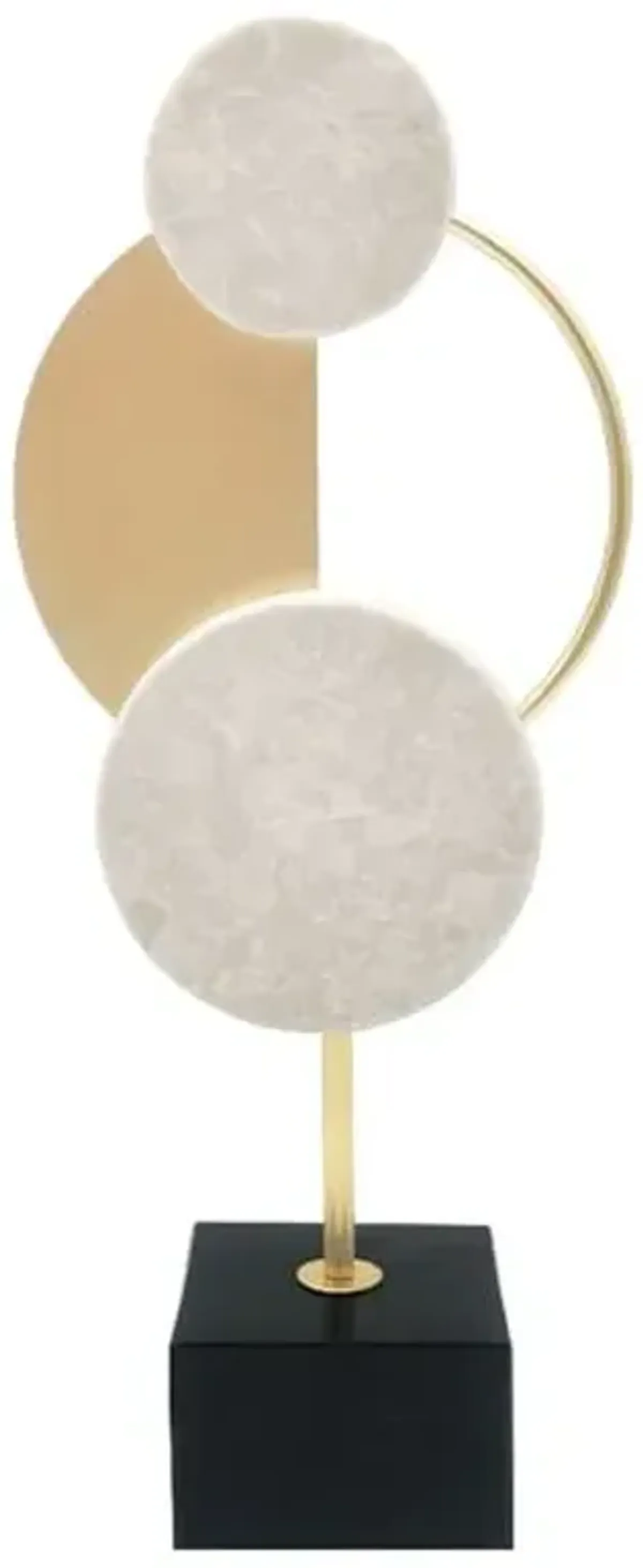 Metal & Marble Decor, 10.3"