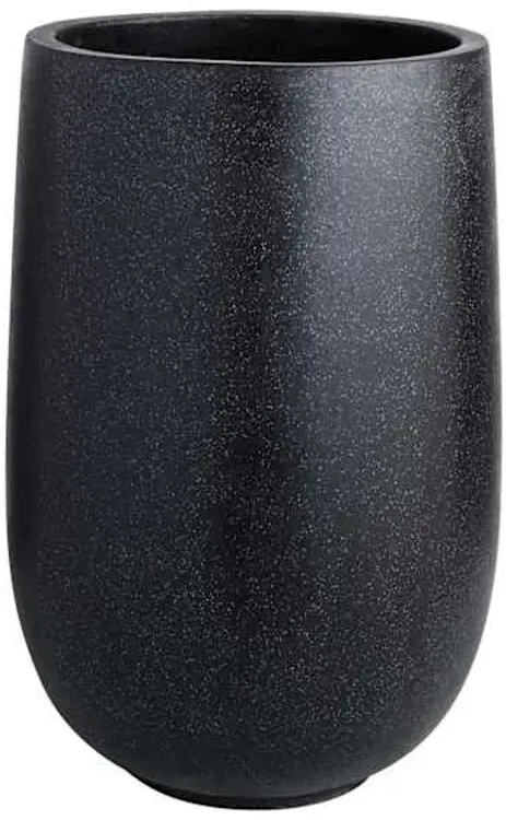 Crosby St. Black Terrazzo Cement Outdoor Planter, Extra Large