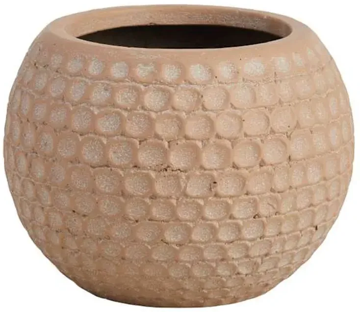Tracey Boyd Natural Round OutdoorPlanter, Small