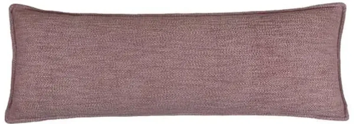 Purple Solid Oblong Throw Pillow, 14x36