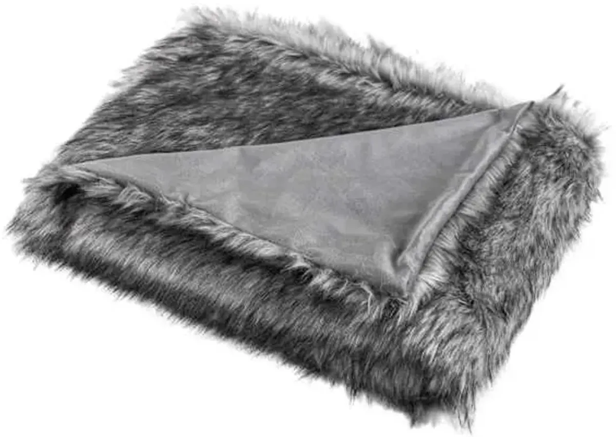 Faux Fur Throw Blanket, 50x60