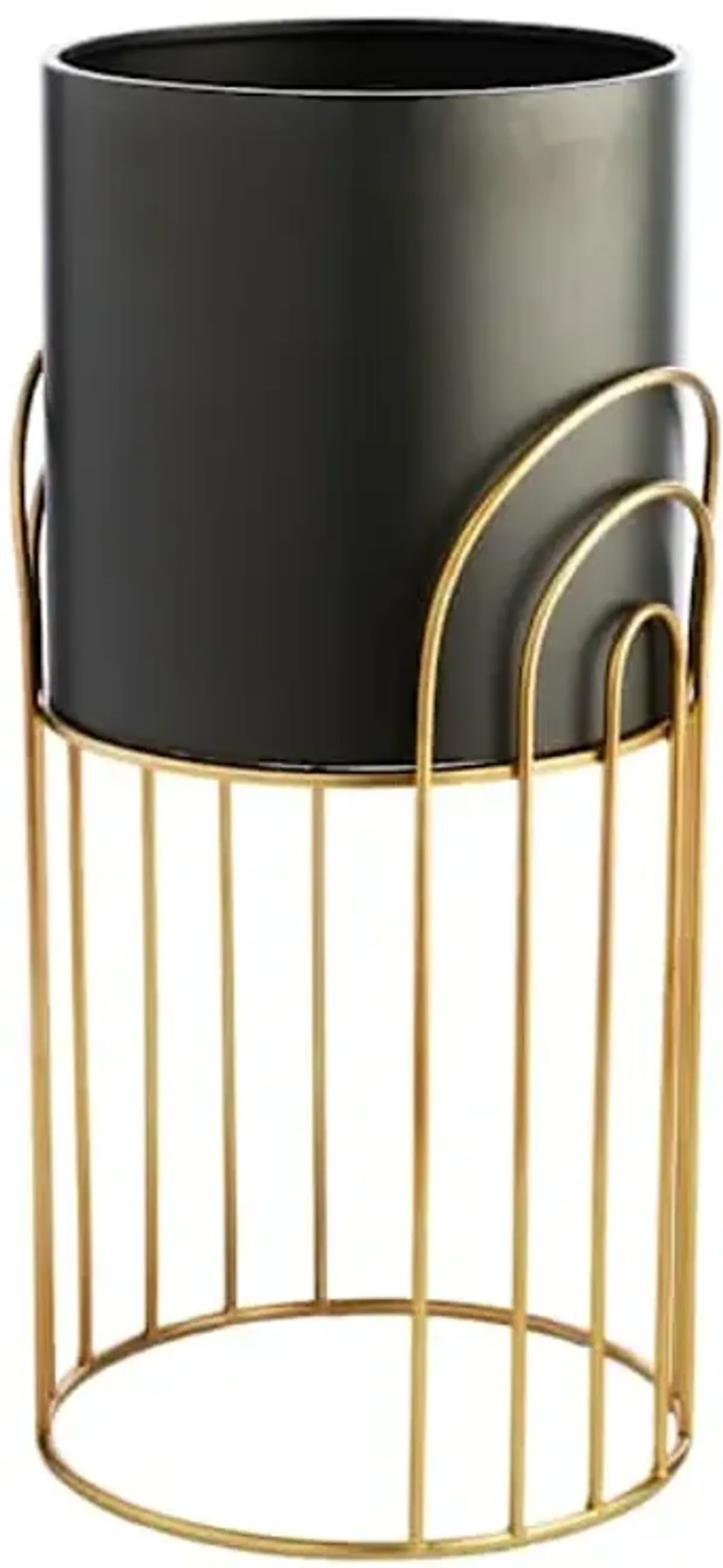 Crosby St. Bronze & Black Planter Stand, Medium