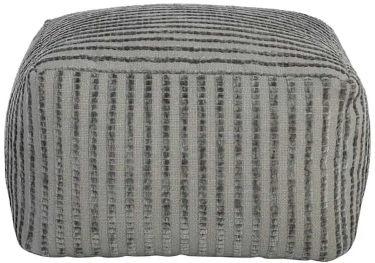 Bubble Dot Pouf, Dark Grey