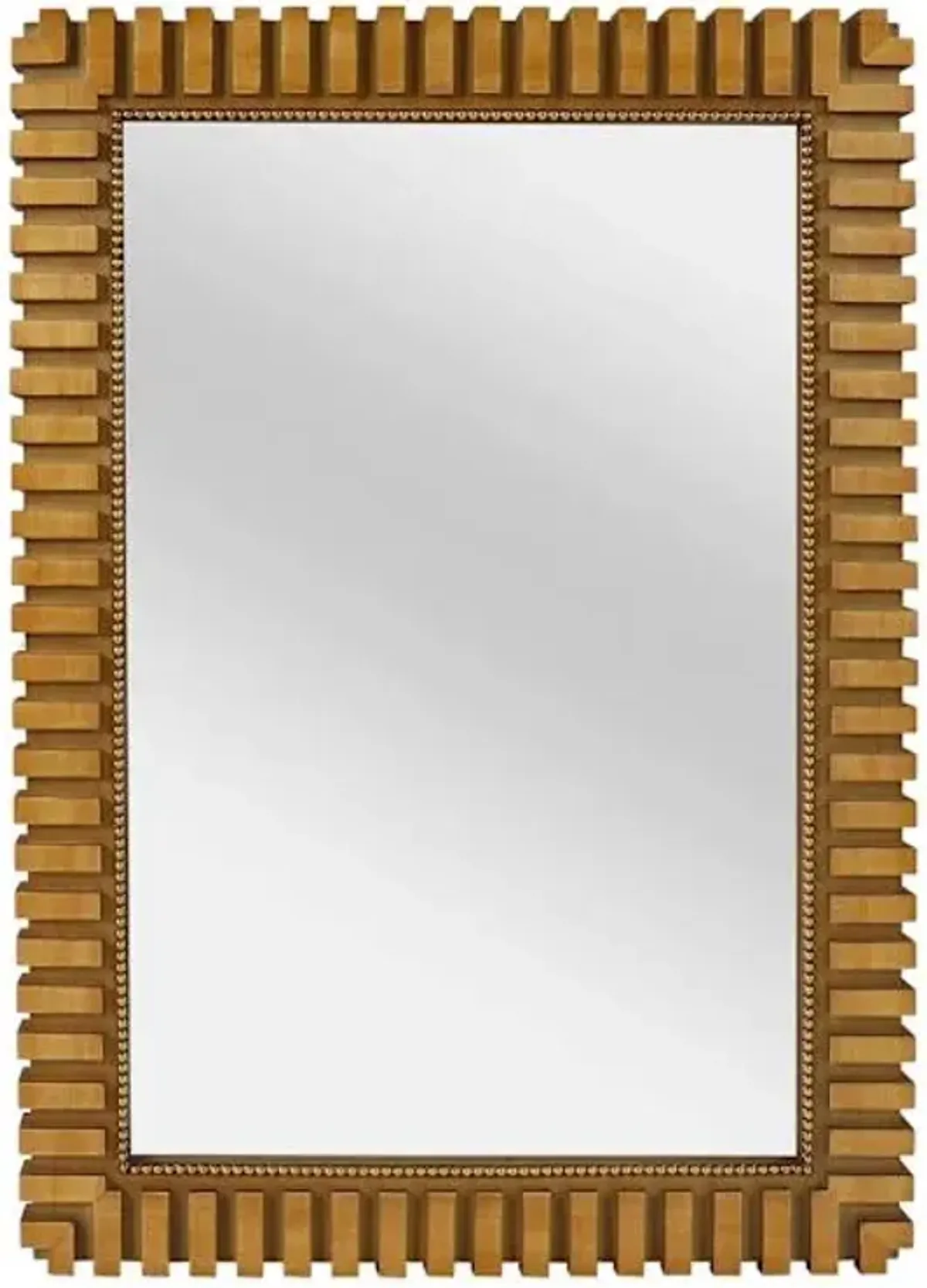 Tracey Boyd Wooden Rectangle Wall Mirror, 27x38