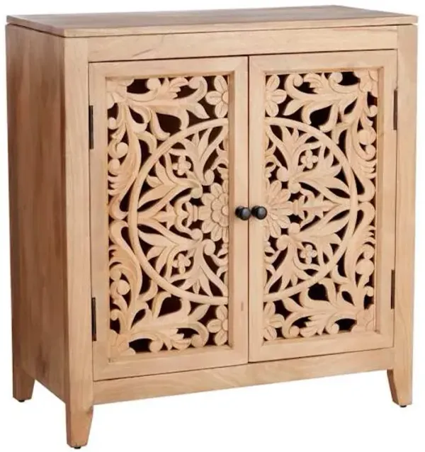Found & Fable Rae Cabinet with Natural Mango Wood Finish