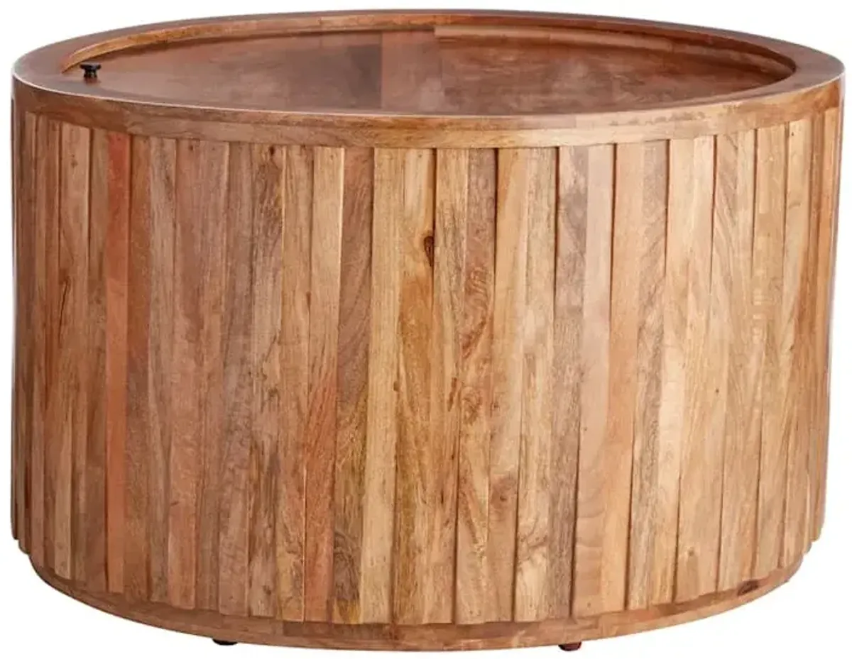 Found & Fable Havana Coffee Table with Natural Mango Wood Finish