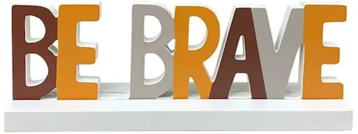 Tiny Dreamers Be Brave Wood Sign, 9.8x3.5