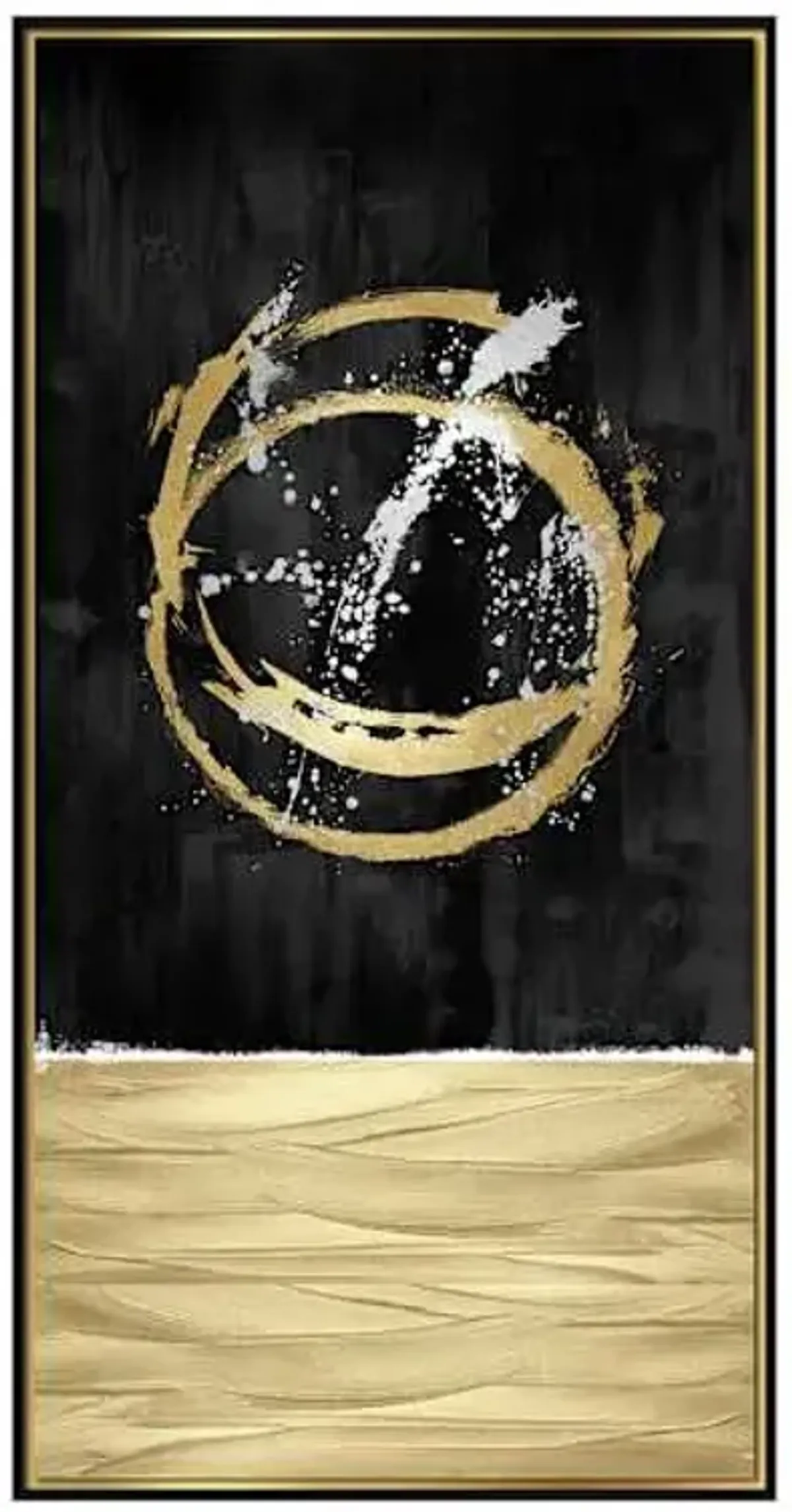 Crosby St. Framed Abstract Canvas Wall Art, 21x41