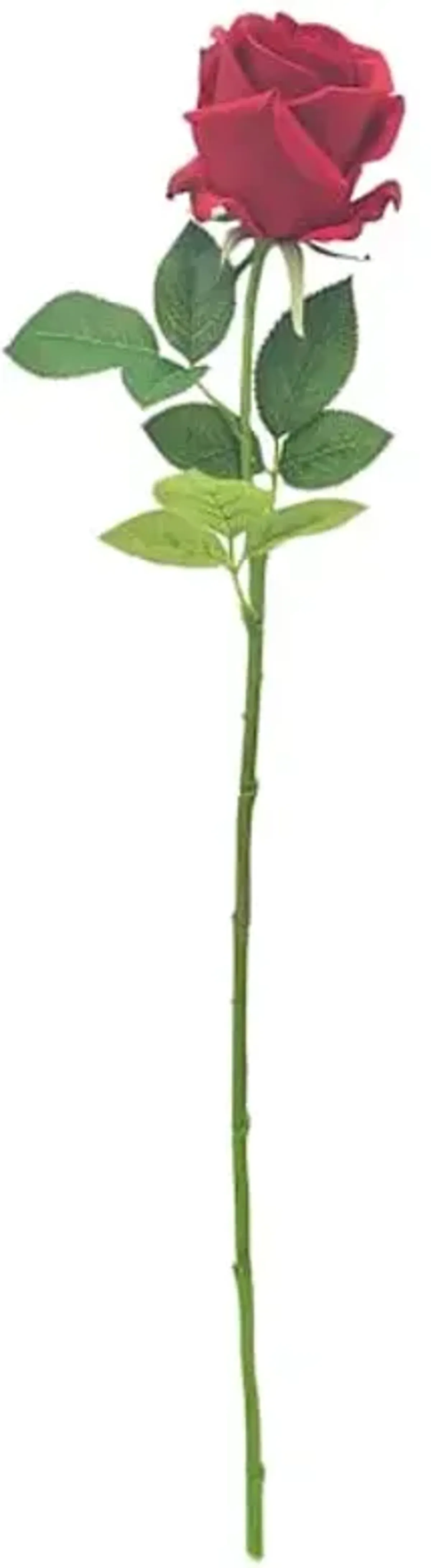 Red Real Feel Rose Floral Stem, 27"
