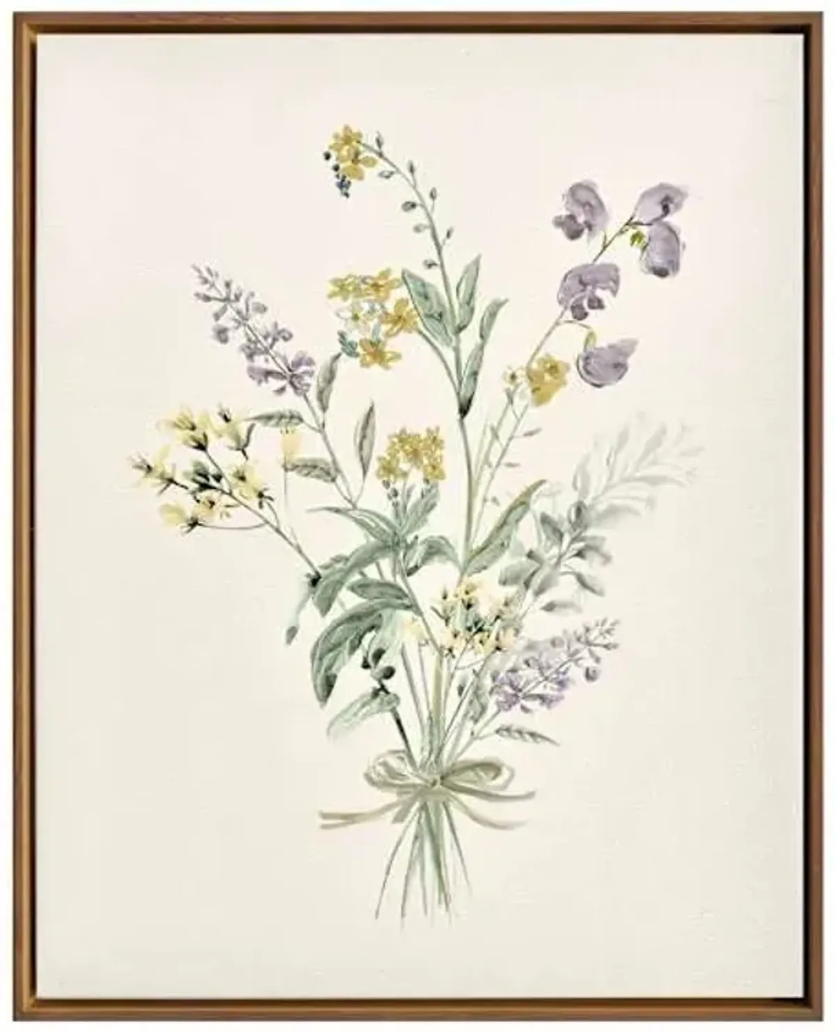 Framed Floral Canvas Wall Art, 16x20