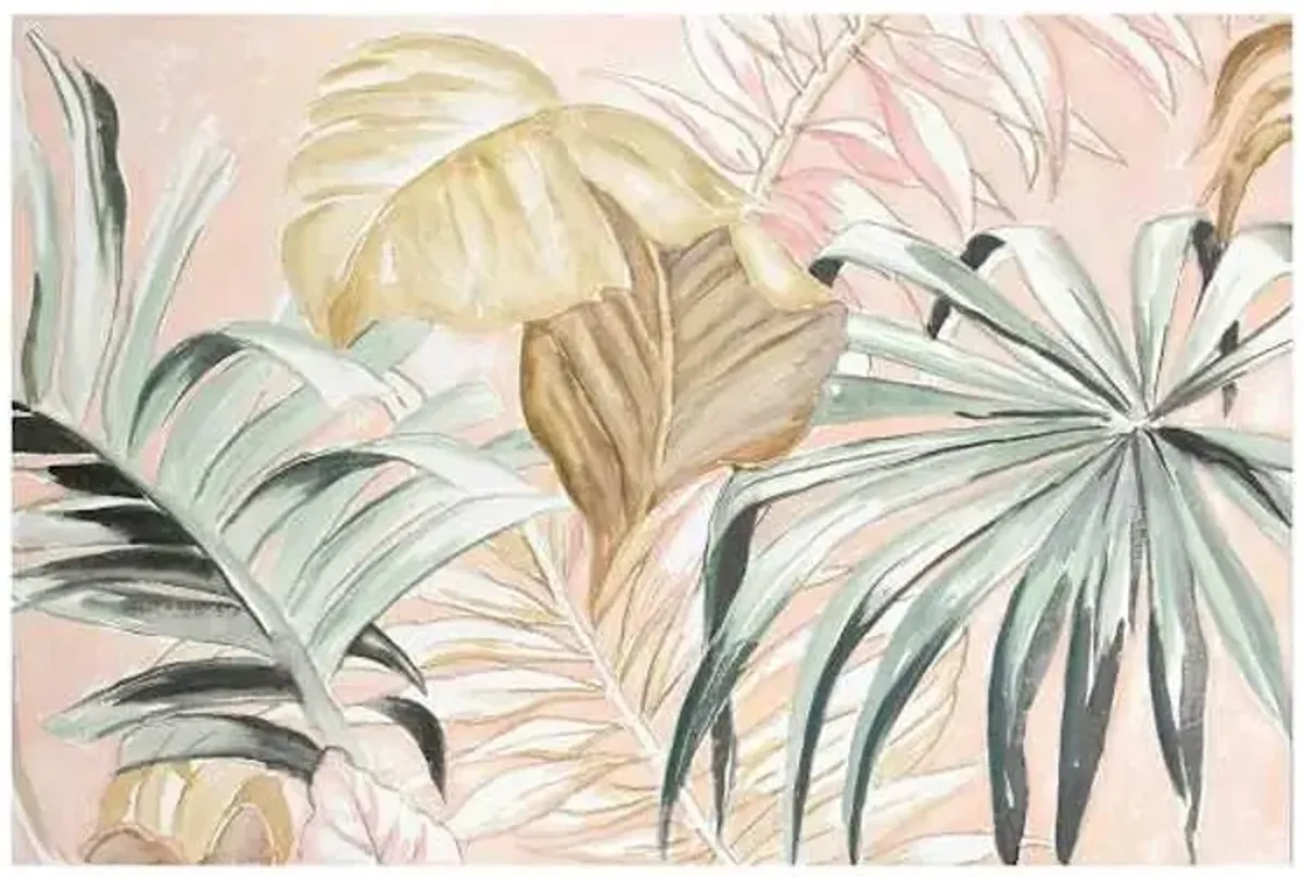 Leaves Canvas Wall Art, 36x24