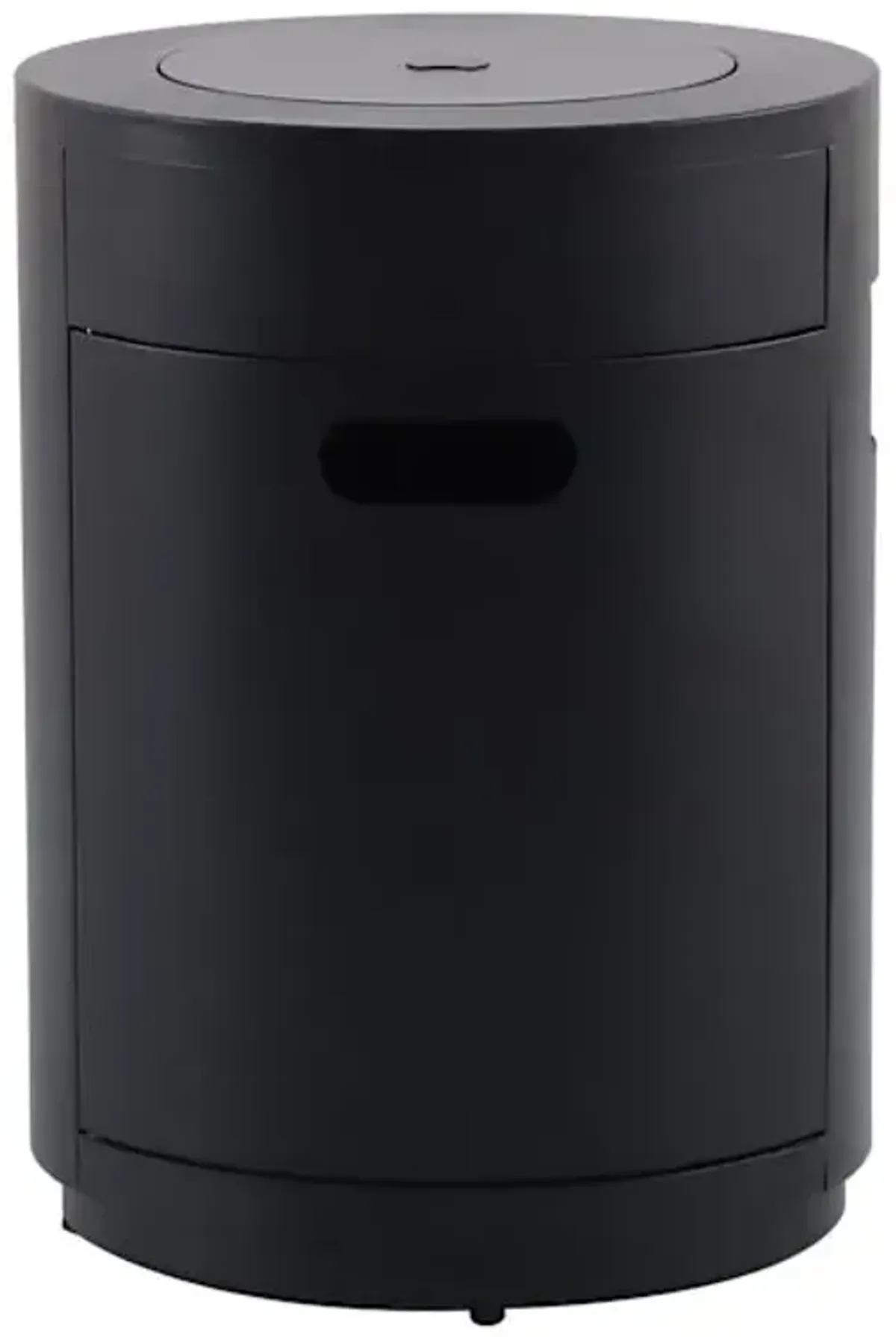 Steel Round Outdoor Firepit Table, Black