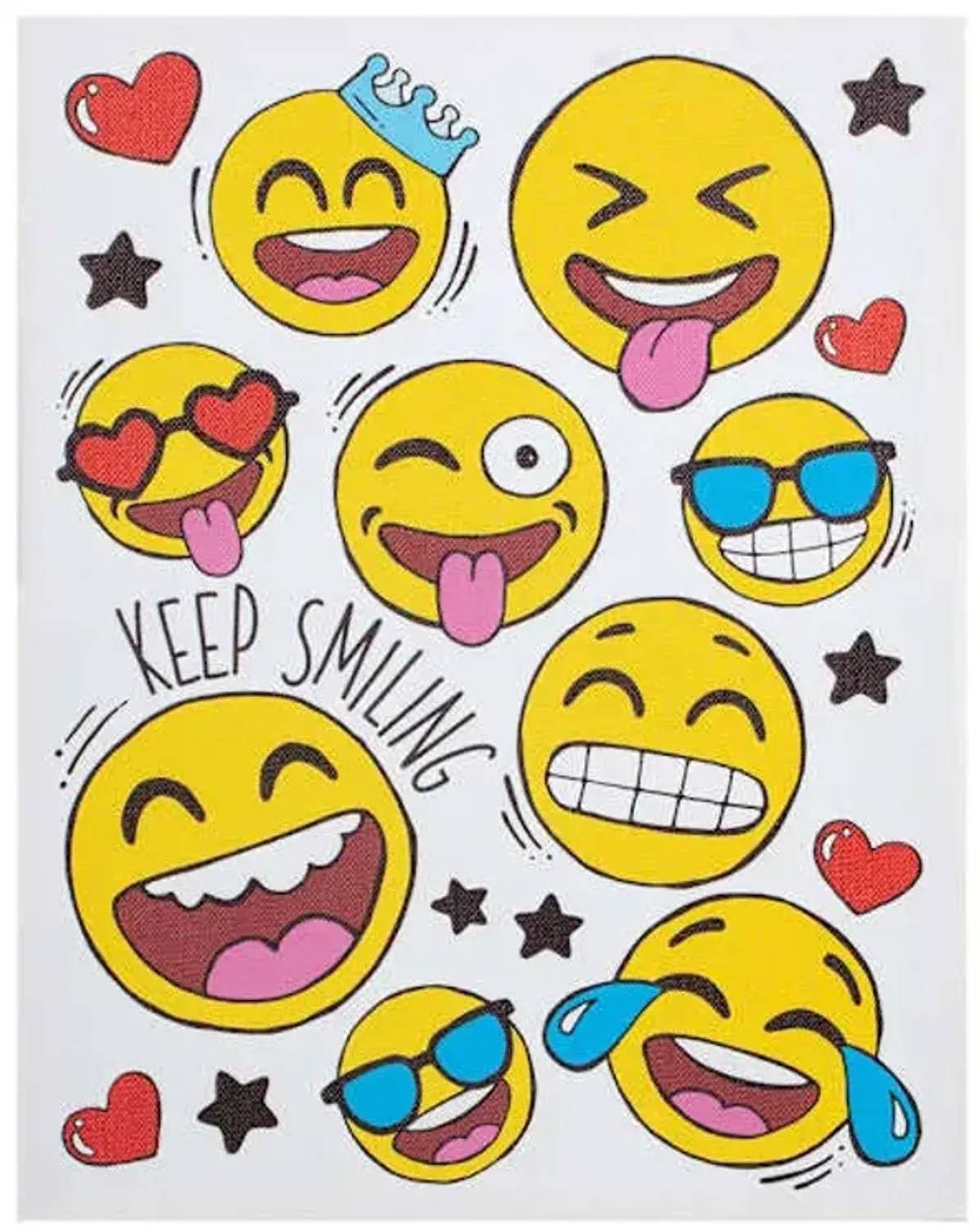 Emojis Canvas Wall Art, 11x14