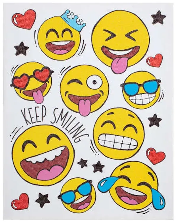 Emojis Canvas Wall Art, 11x14