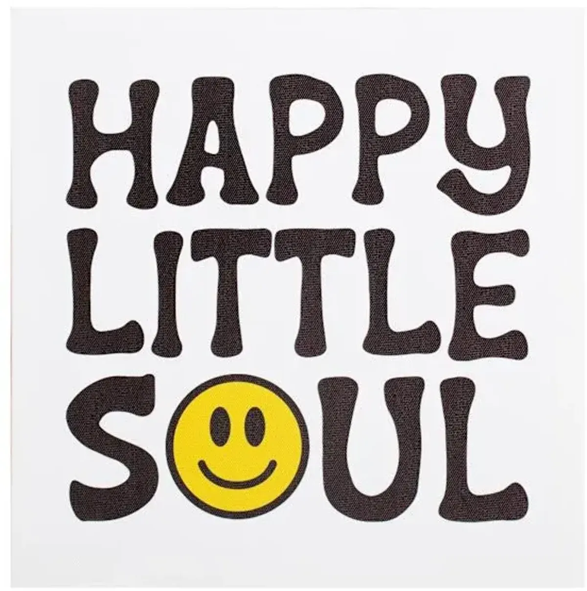 Happy Little Soul Emoji Canvas Wall Art, 12"