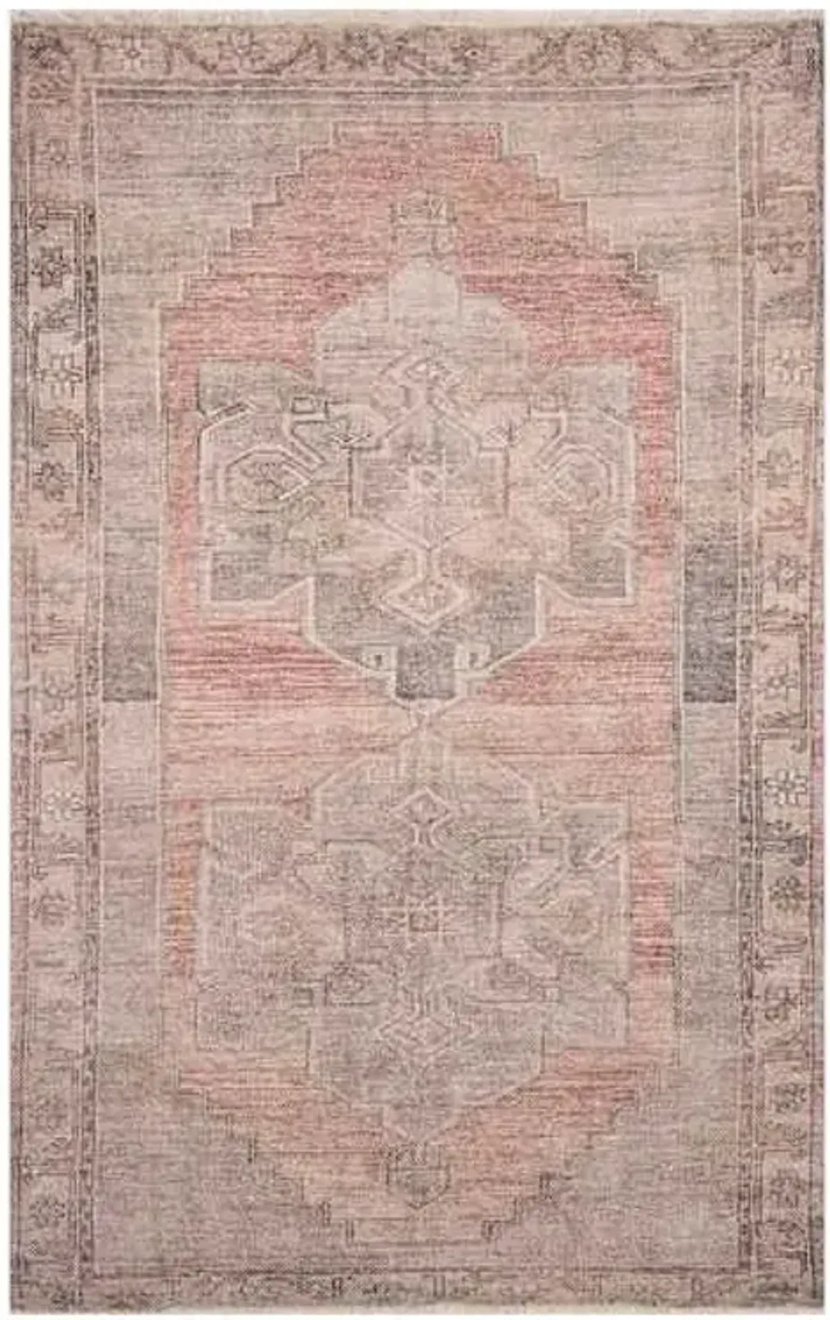 Tracey Boyd Evan Medallion Multi Blush Accent Rug, 27x45