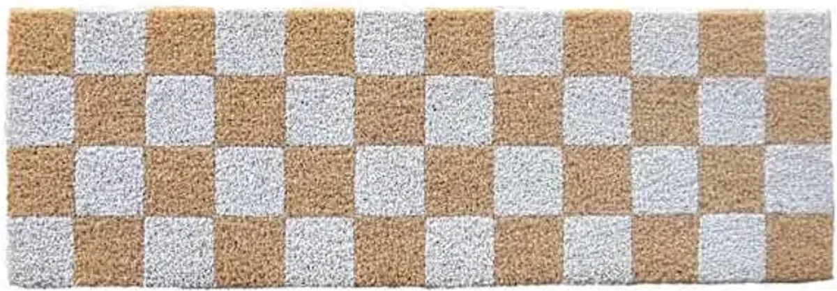 Honeybloom Boutique Checkered Doormat, 10x30