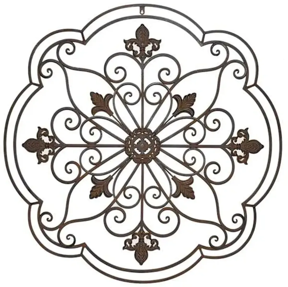 Medallion Iron Outdoor Wall Decor, 35"