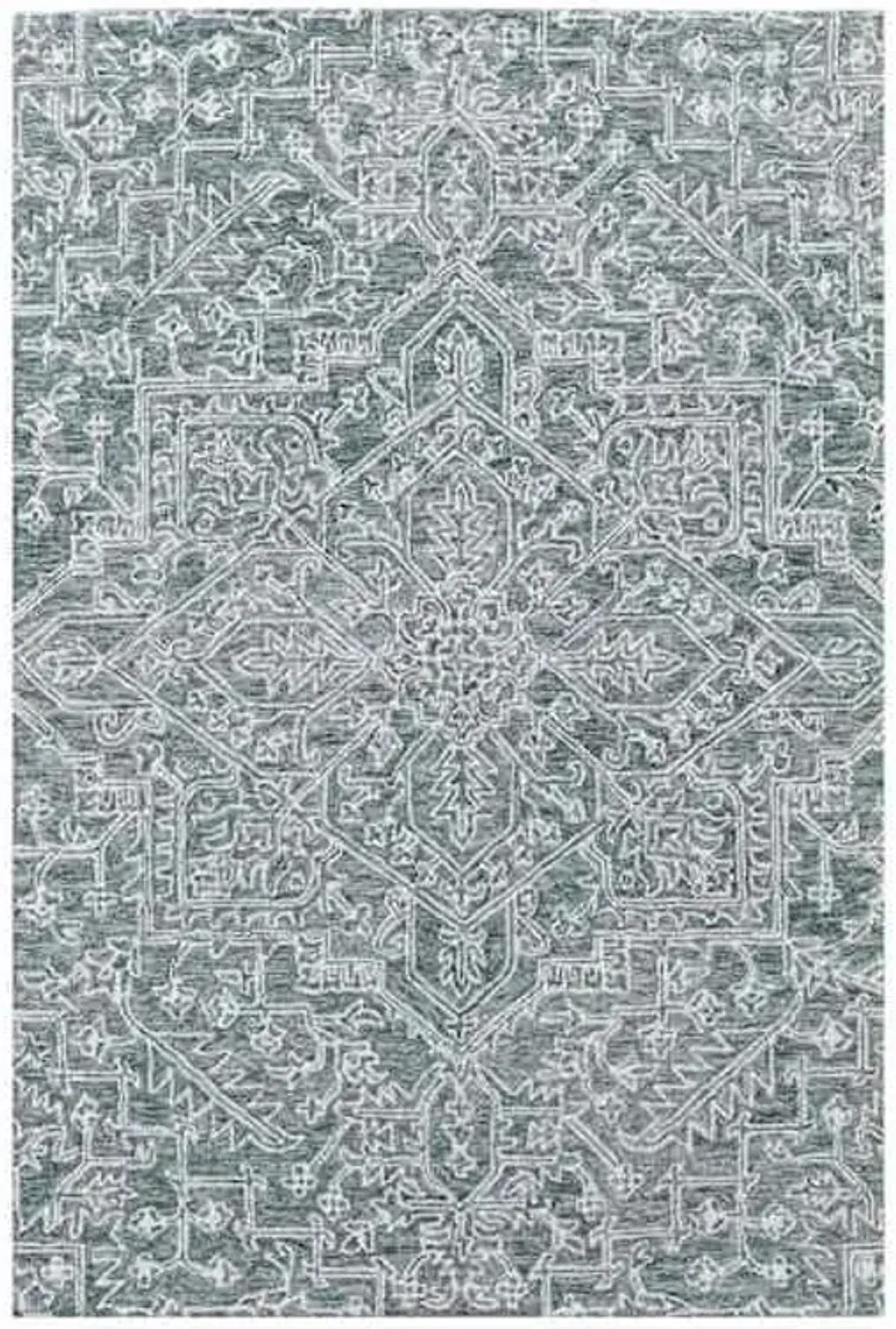 (A516) Providence Giverny Blue Traditional Floral Area Rug, 5x7