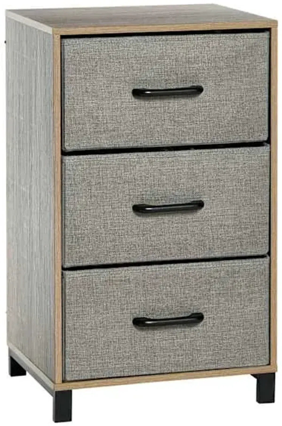 Joel 3-Drawer Storage Tower, Grey