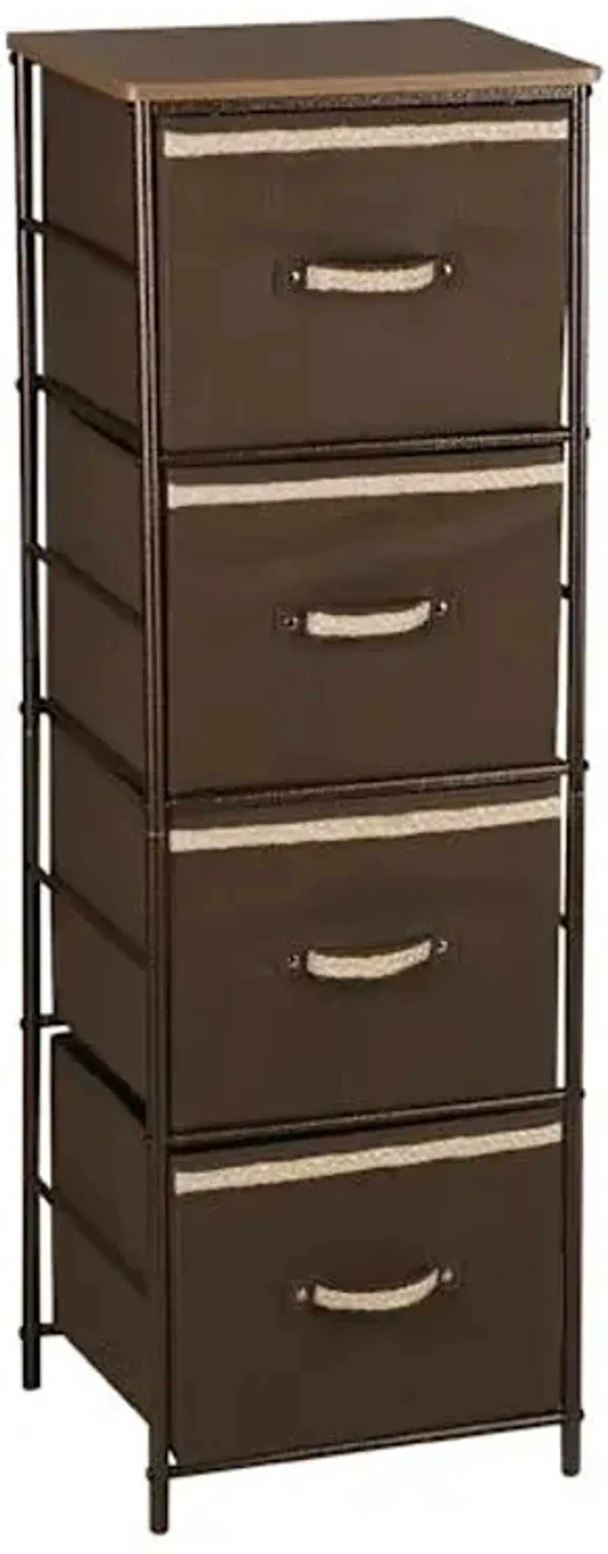 Joel 4-Drawer Storage Tower, Brown