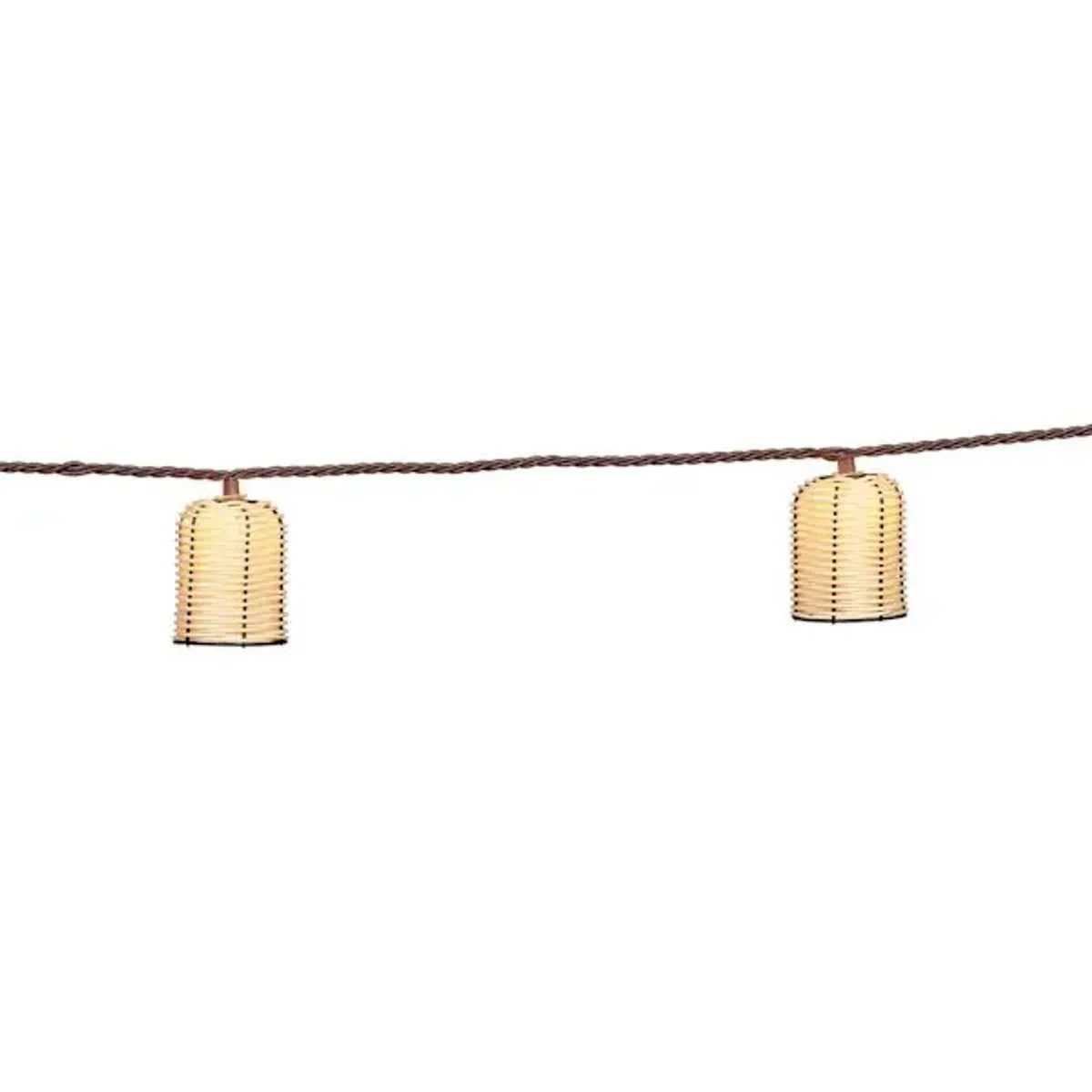 10-Count Rattan Lantern String Lights