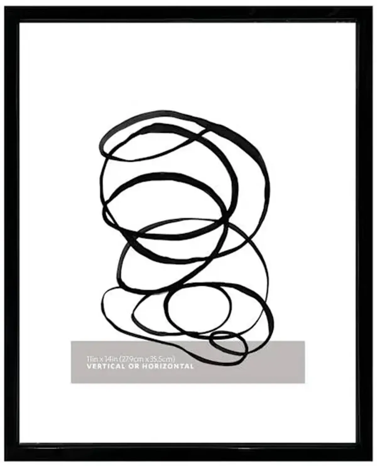 Black Floating Wall Frame, 16x20