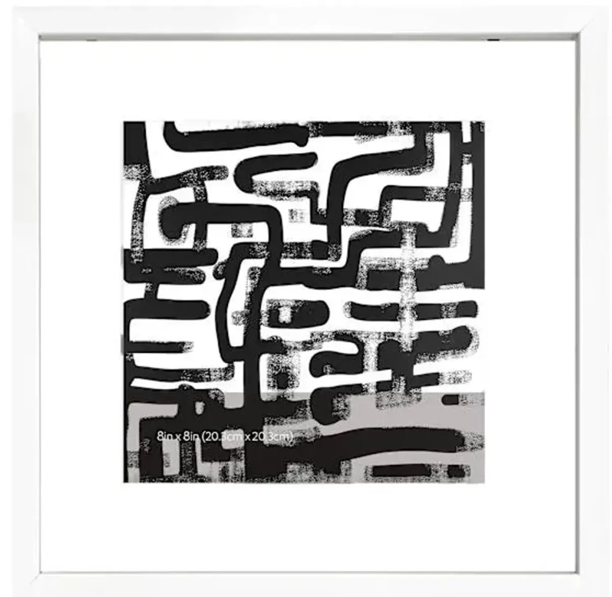 White Floating Wall Frame, 12"