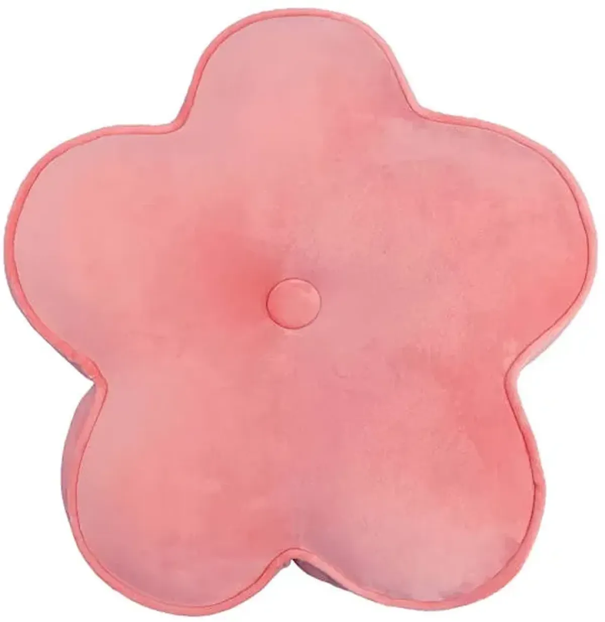 Tiny Dreamers Pink Flower Shaped Squishy Pillow, 18x5
