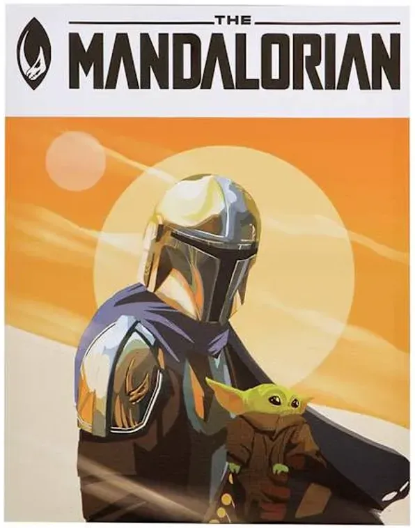Mandalorian Canvas Wall Art, 11x14