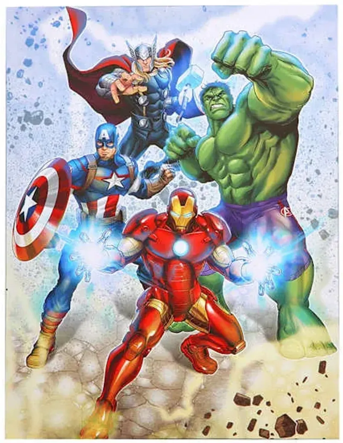 Avengers Group Canvas Wall Art, 11x14