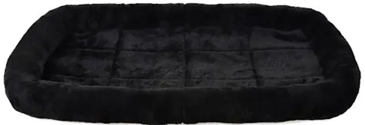 Bolster Black Dog Bed, Medium