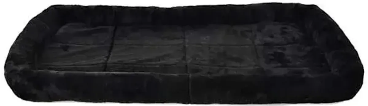 Bolster Black Dog Bed, Large