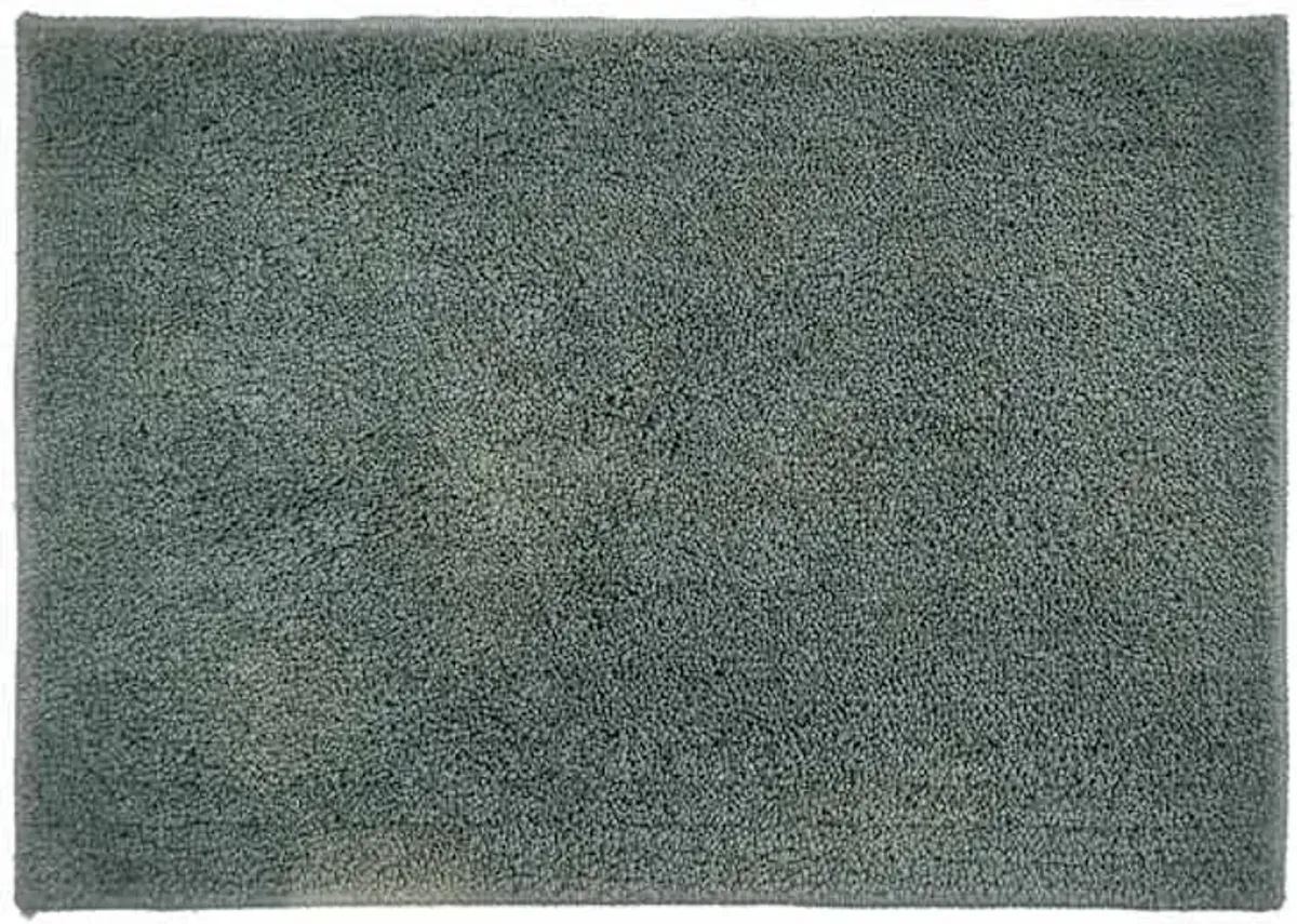 Essential Cut Pile Green Bath Rug, 17x24