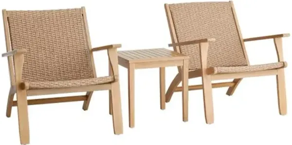 Park City Acacia Wood Patio Chat Set