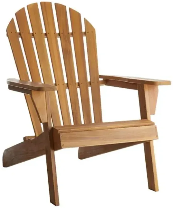 Honeybloom Adirondack Natural Wood Patio Chair