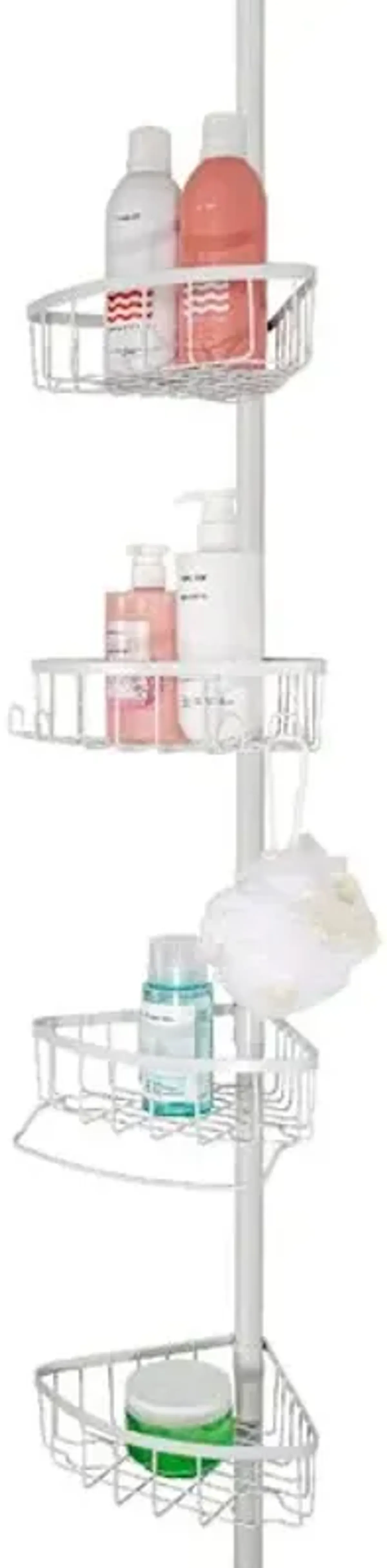 Neil Shower Tension Caddy, White