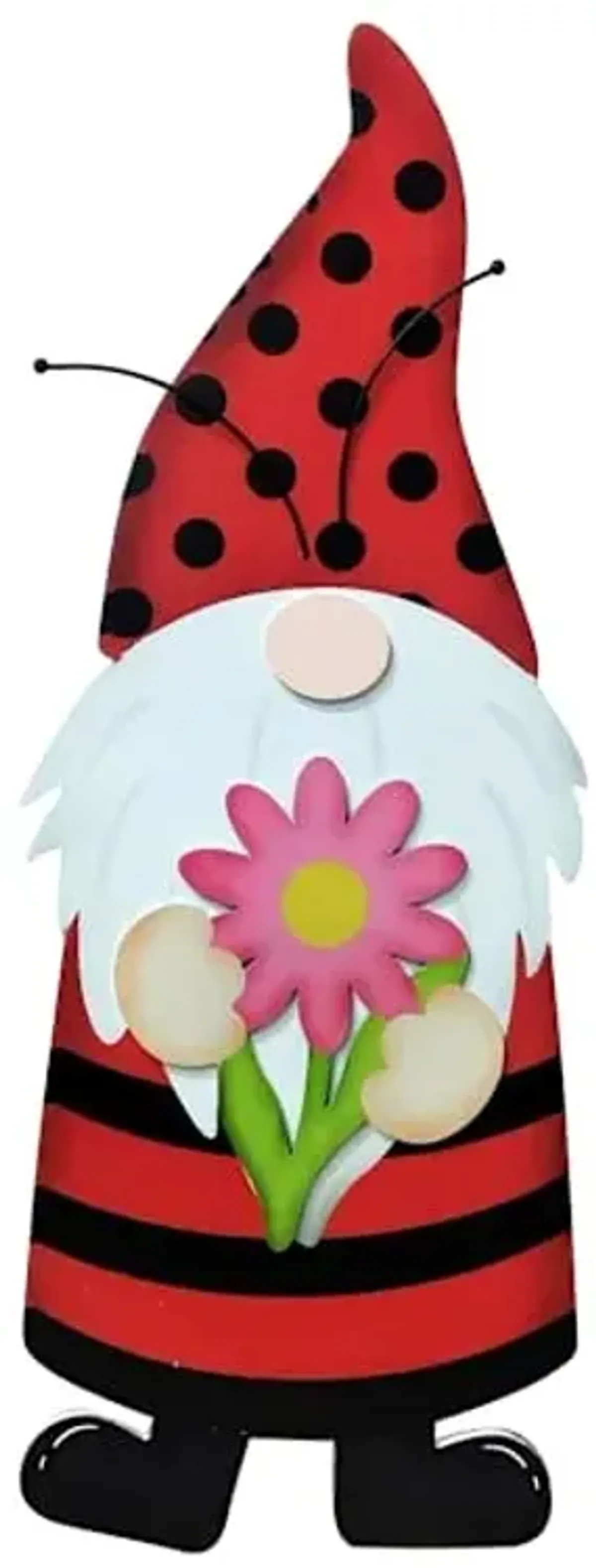 Garden Gnome Leaner Ladybug