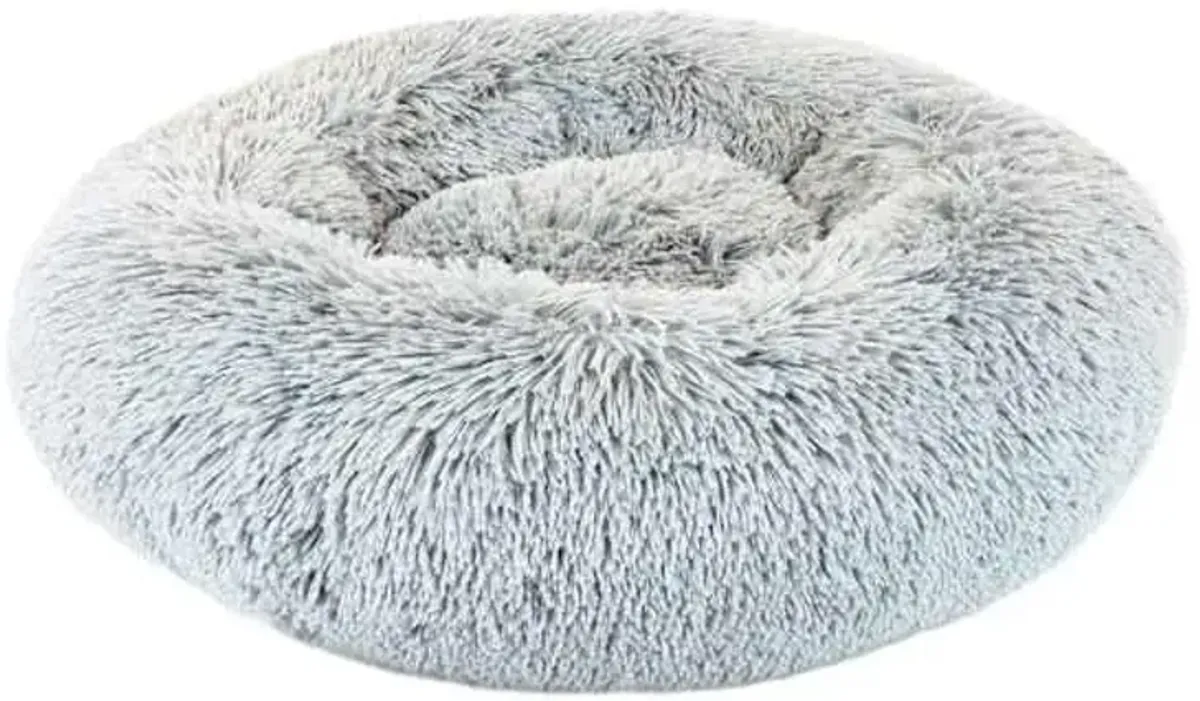 Round Blue Eyelash Pet Cuddler, 23"