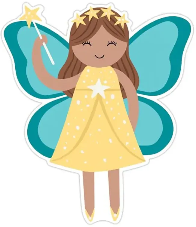 Tiny Dreamers Blue Winged Fairy Wall Decor, 15x13