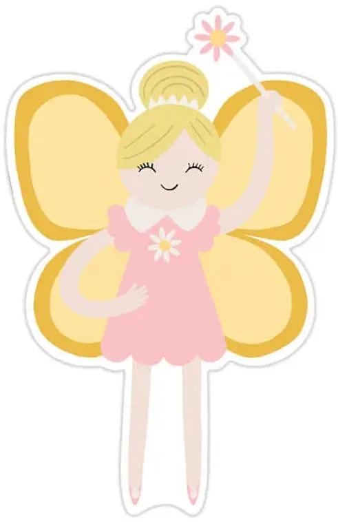 Tiny Dreamers Yellow Winged Fairy Wall Decor, 17x11